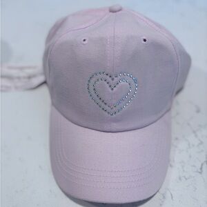 Kids Pink Heart Cap